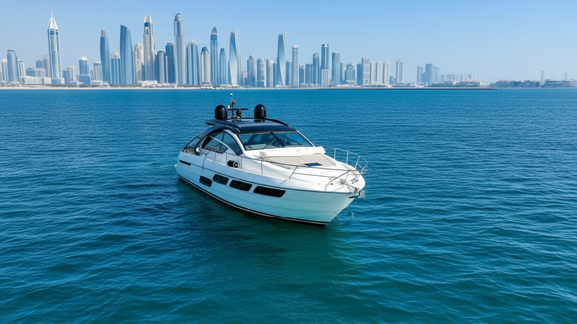 Sunset Storm 52 ft yacht deck with comfortable seating