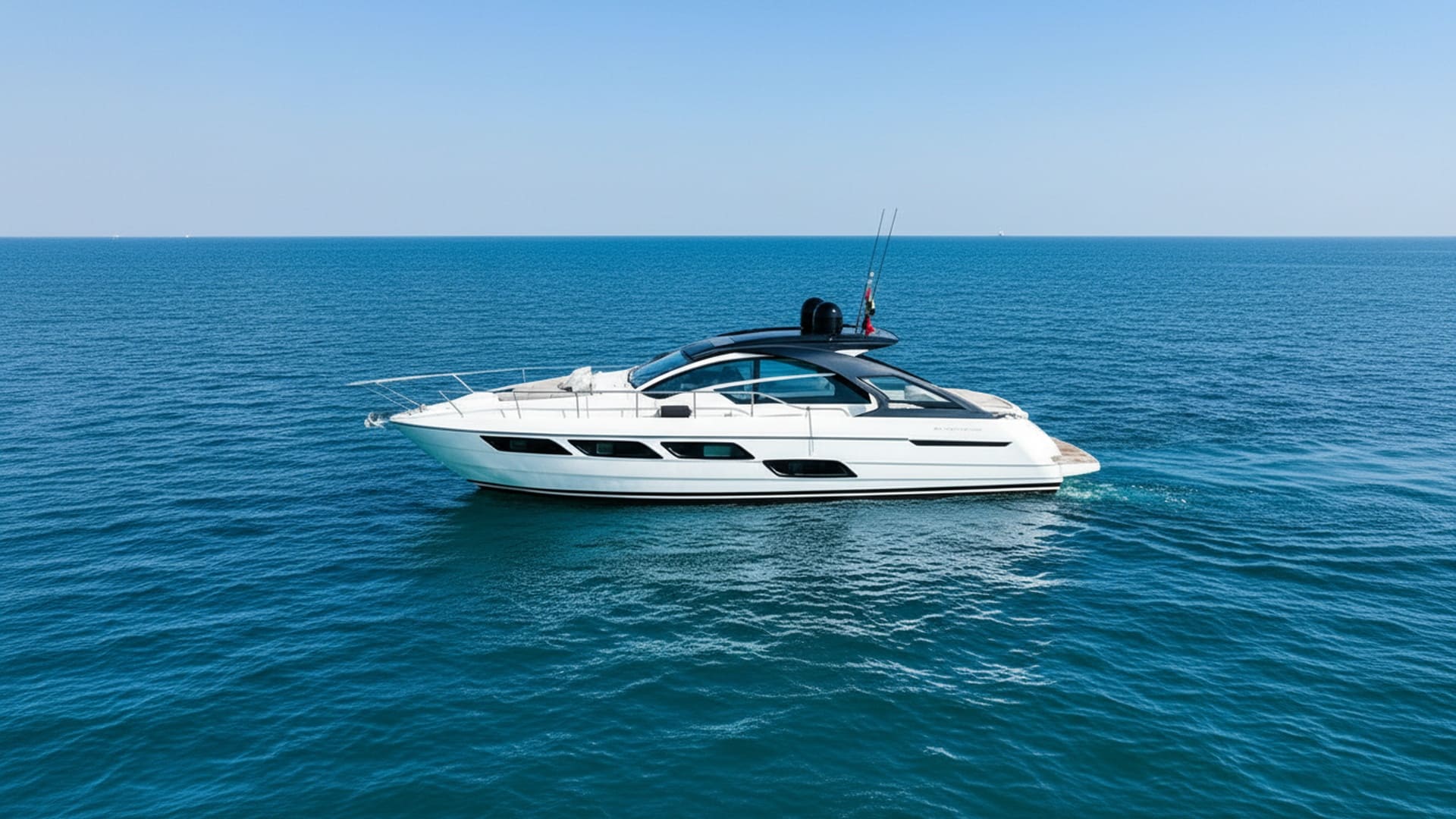Sunset Storm 52 ft premium yacht exterior in Dubai