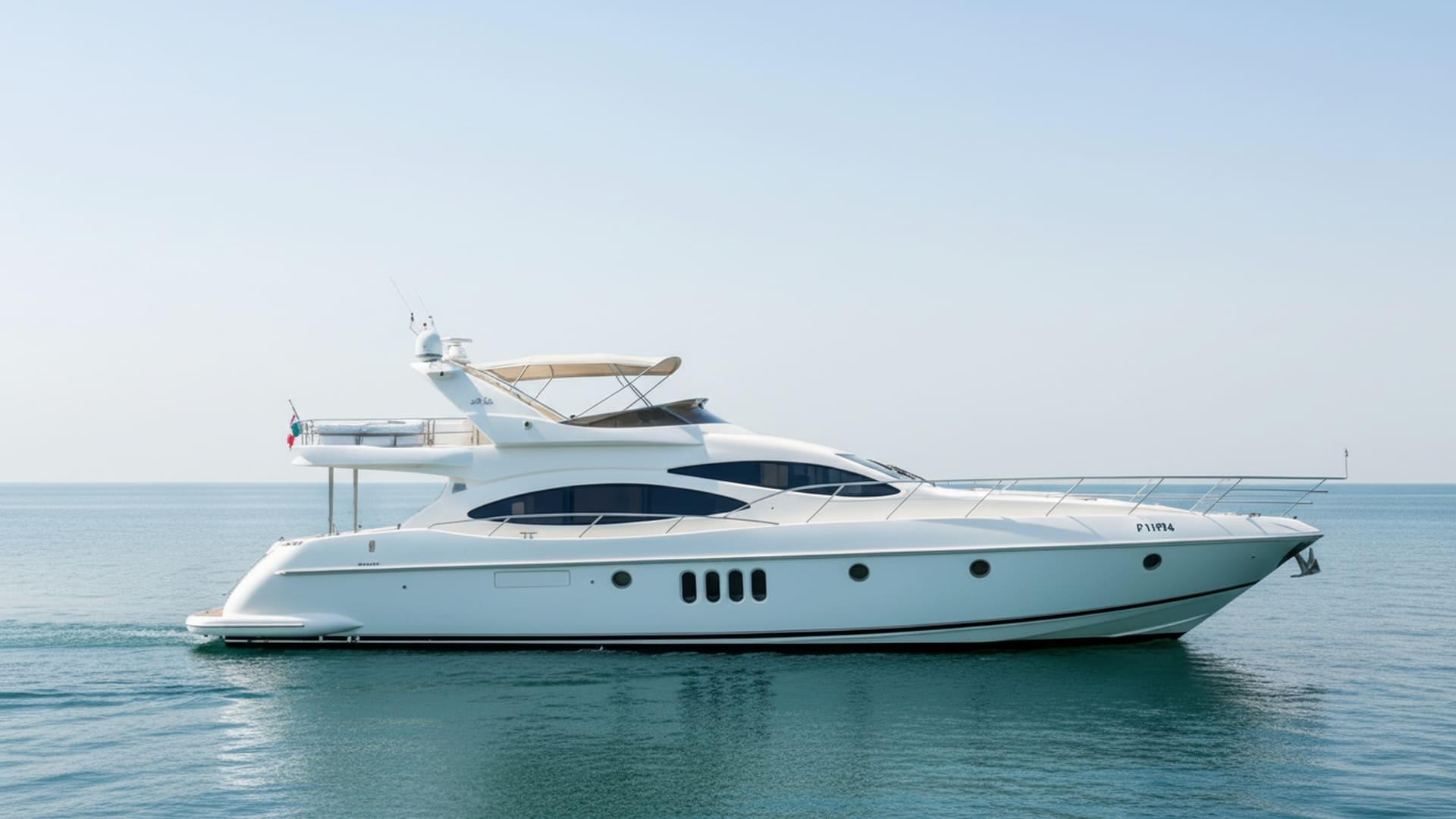 Stunning exterior of Sunset Destiny 68 ft premium yacht