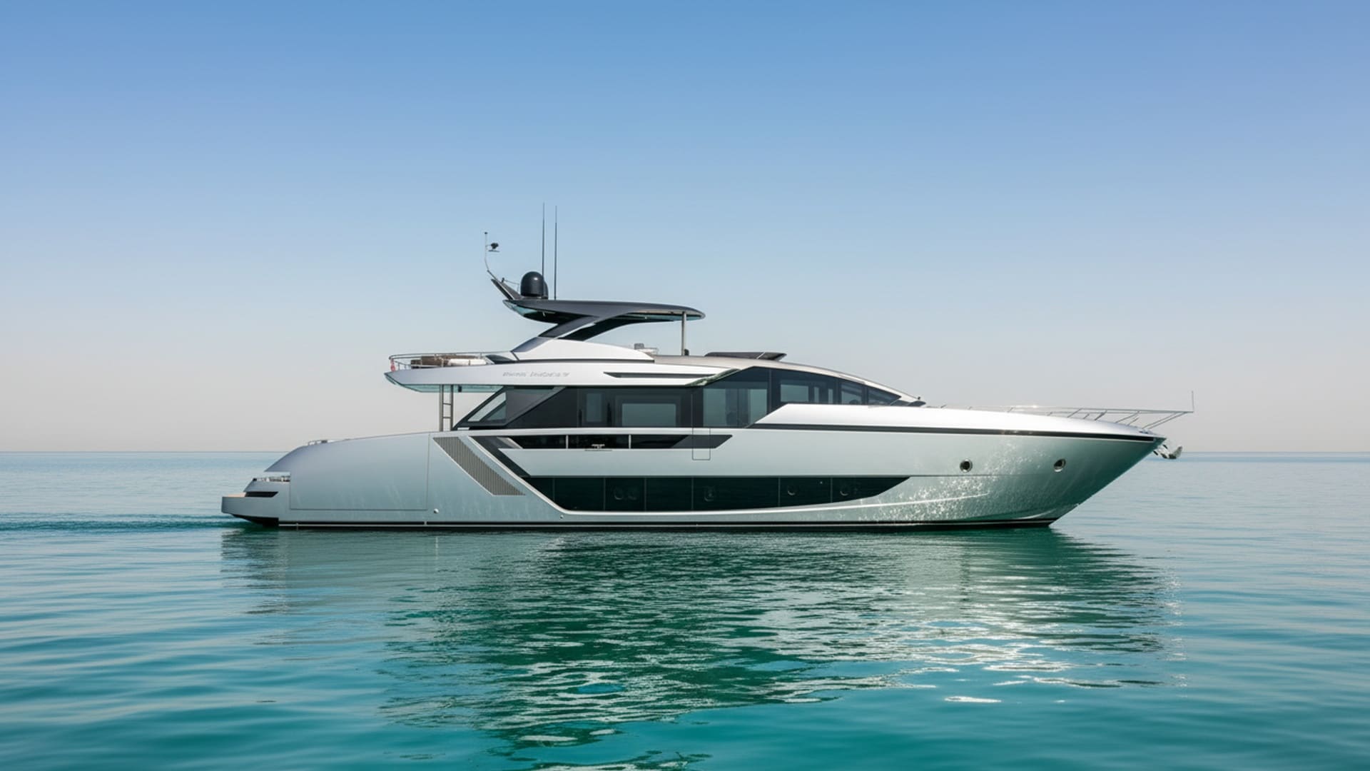 Moonlight Lightning 82 ft yacht exterior, sleek design
