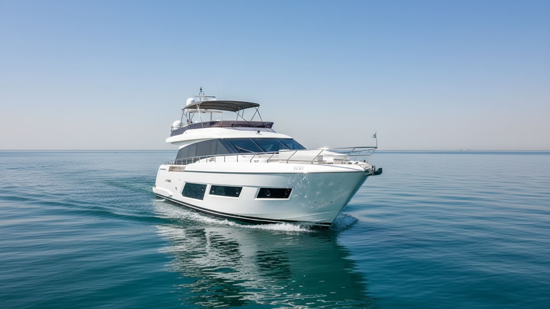 Vision Queen 67 ft spacious deck, perfect for guests