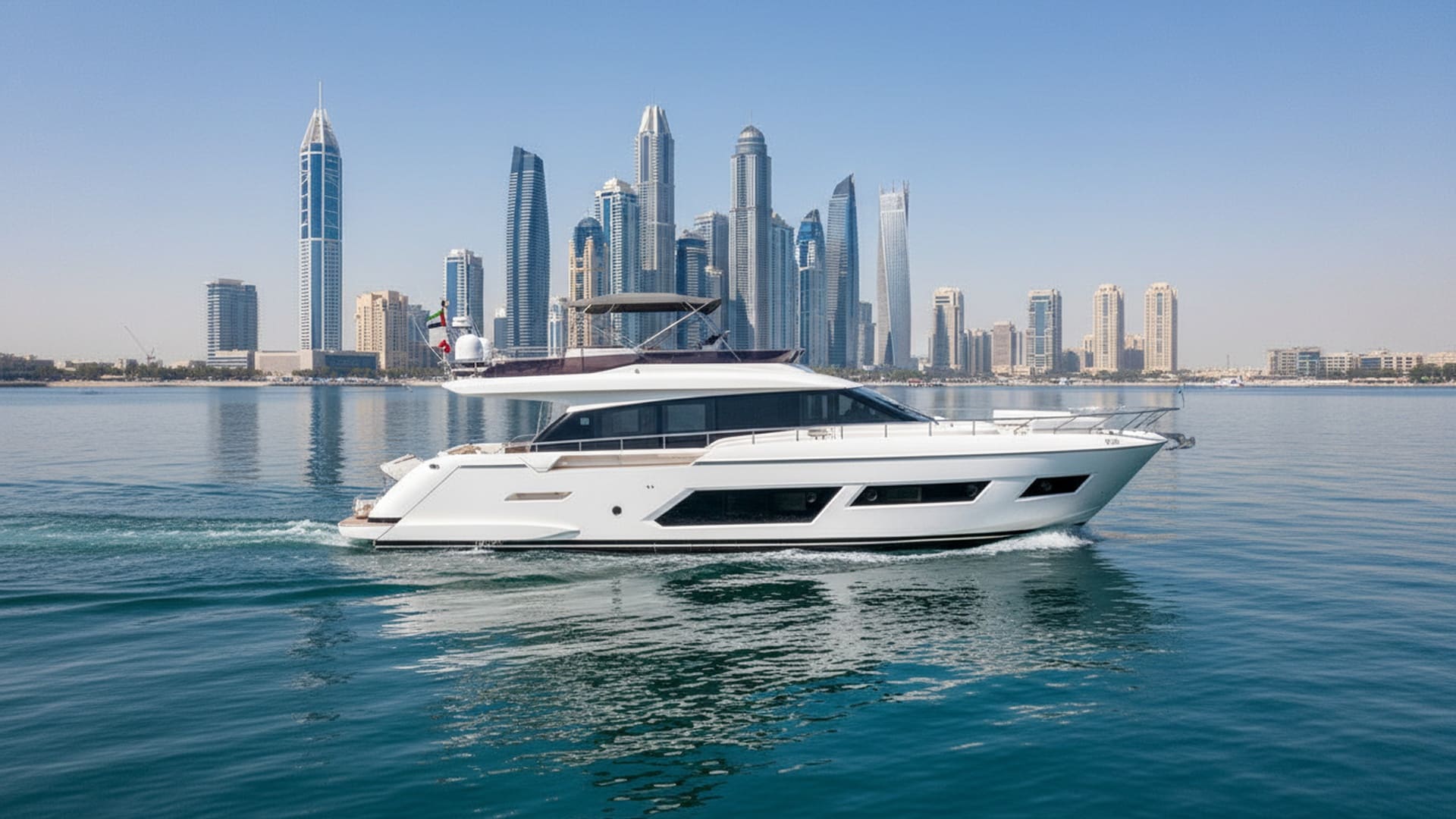 Vision Queen 67 ft luxury yacht in Dubai Marina