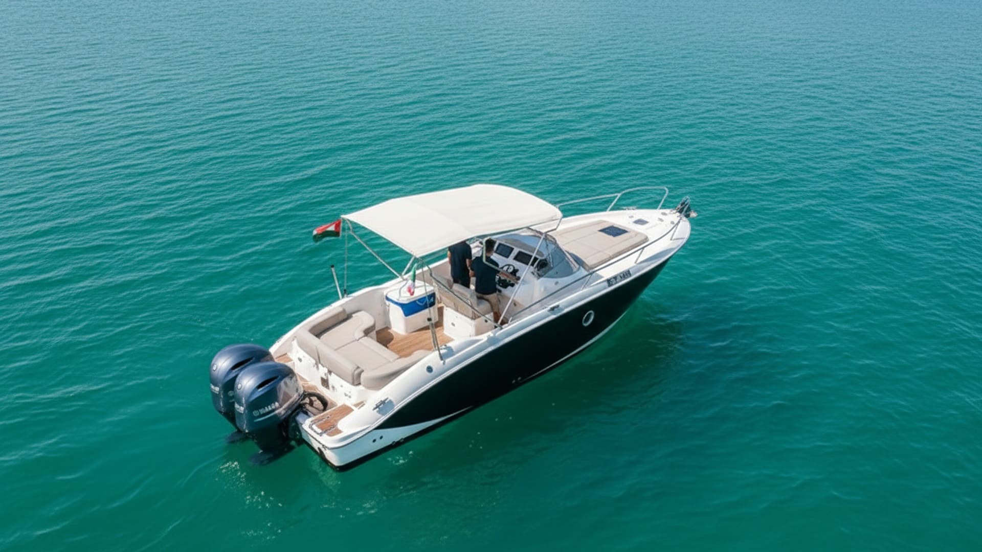 Wave Seeker 27 ft aerial view, Dubai Marina