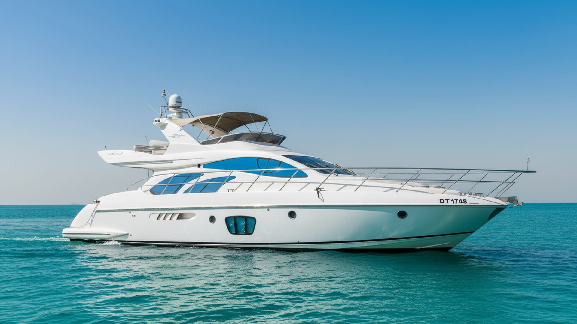 Ocean Dream 55 ft yacht, sleek exterior design